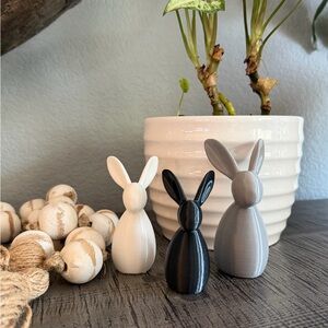 Set of Three Decorative Bunny Decor 3d printed